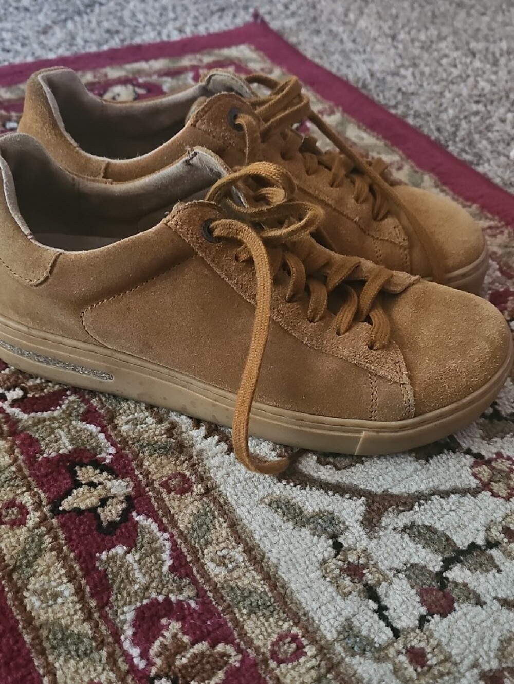 Birkenstock Women's Suede Sneakers in Tan/Brown - Picture 5 of 6